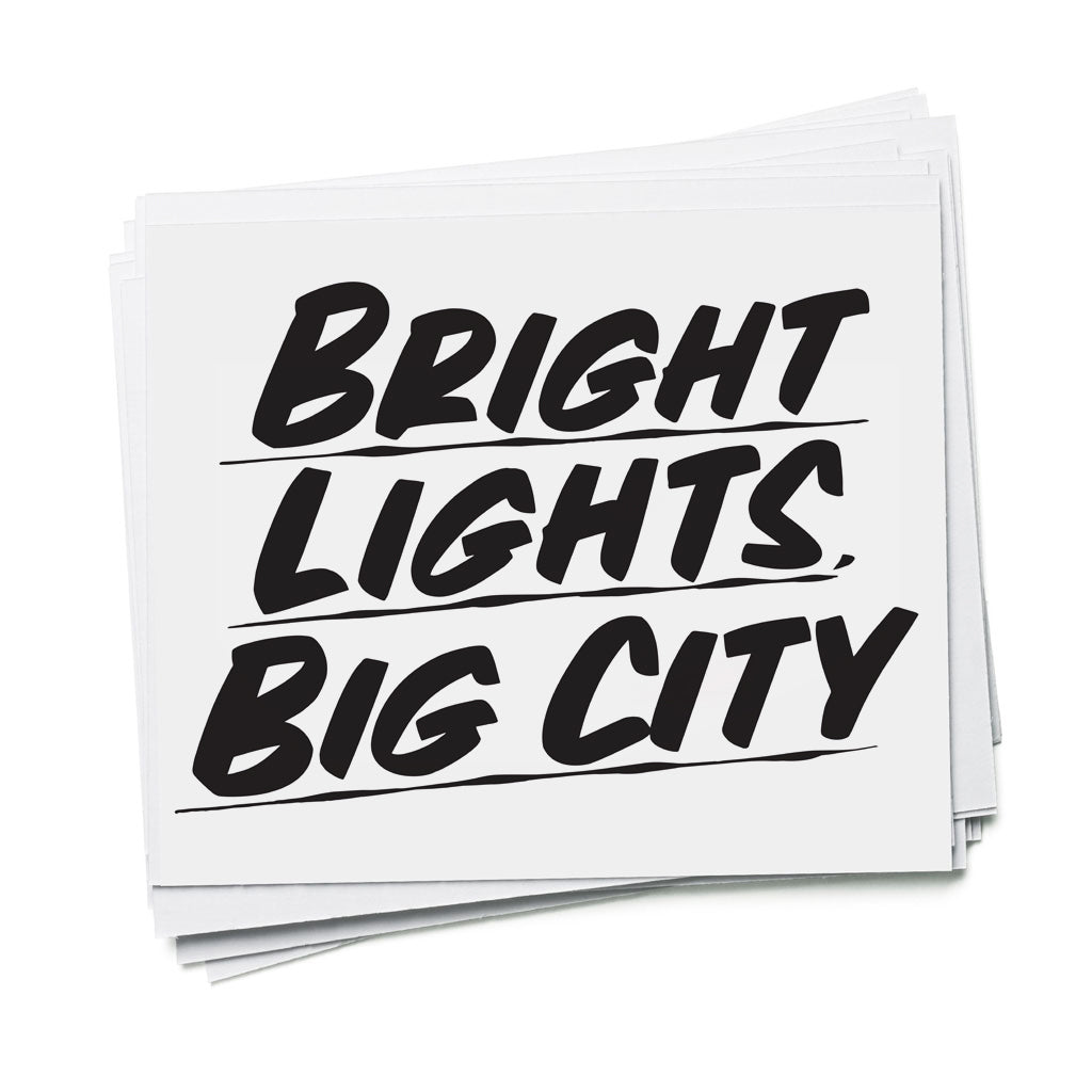 BRIGHT LIGHTS BIG CITY by Baron Von Fancy | Open Edition and Limited Edition Prints