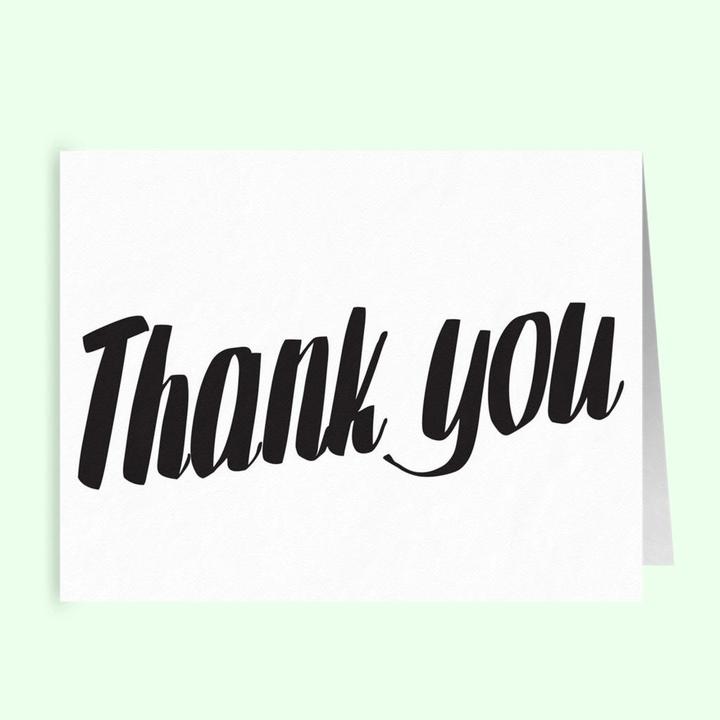 Thank You - Folded Cards by Baron Von Fancy | Open Edition and Limited Edition Prints