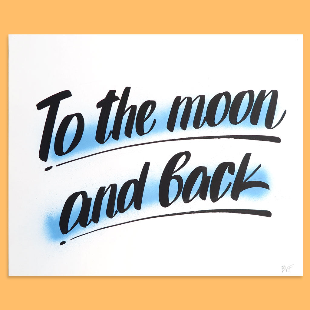 To The Moon And Back by Baron Von Fancy | Open Edition and Limited Edition Prints