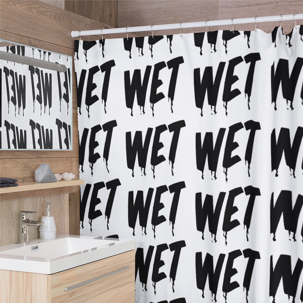 WET Shower Curtain by Baron Von Fancy | Open Edition and Limited Edition Prints