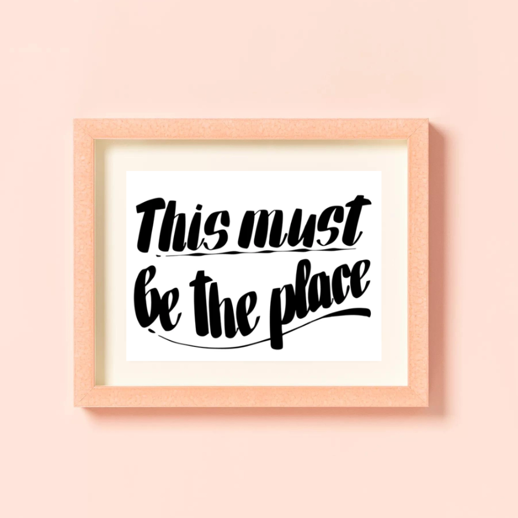 THIS MUST BE THE PLACE by Baron Von Fancy | Open Edition and Limited Edition Prints