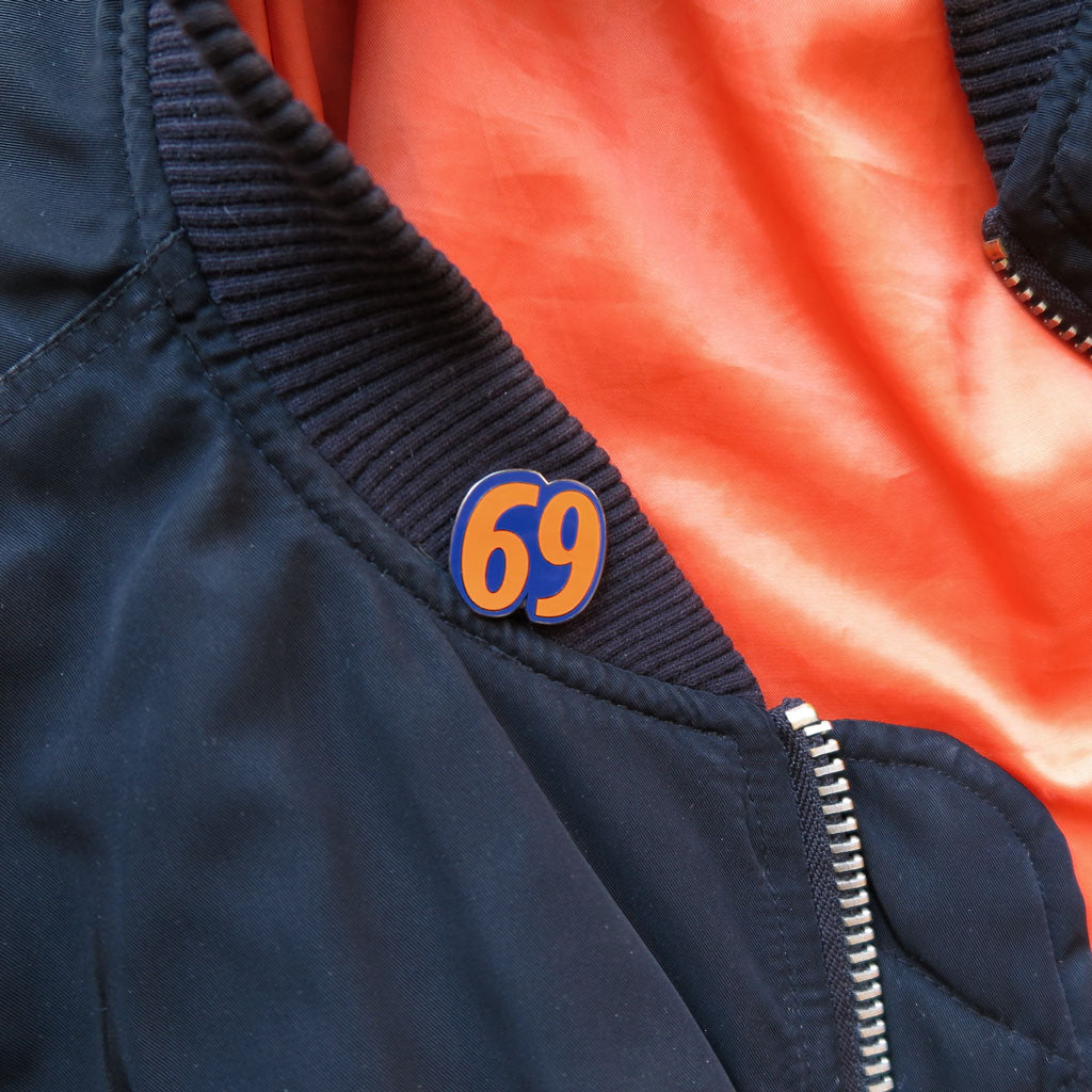Couple of Mets "69" Pin by Baron Von Fancy | Open Edition and Limited Edition Prints
