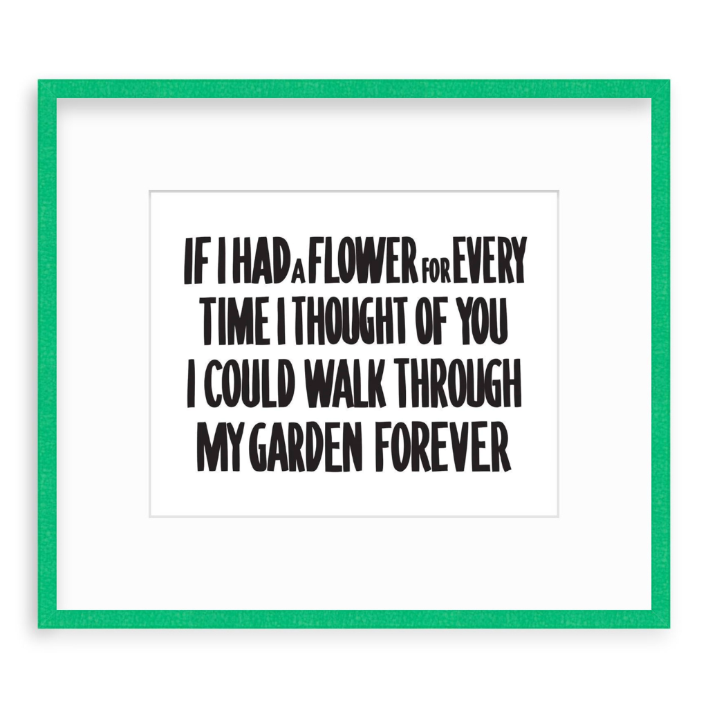 IF I HAD A FLOWER... by Baron Von Fancy | Open Edition and Limited Edition Prints