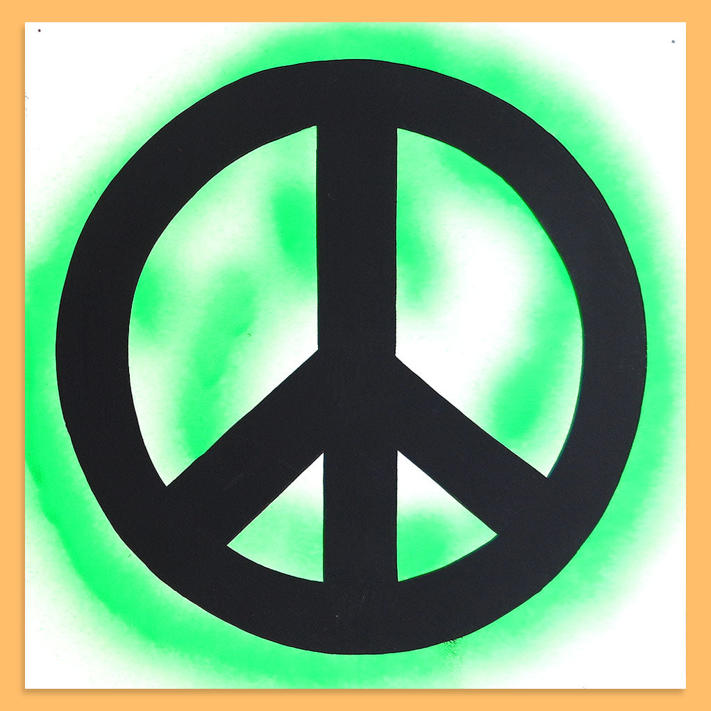 Peace Sign (Green) by Baron Von Fancy | Open Edition and Limited Edition Prints