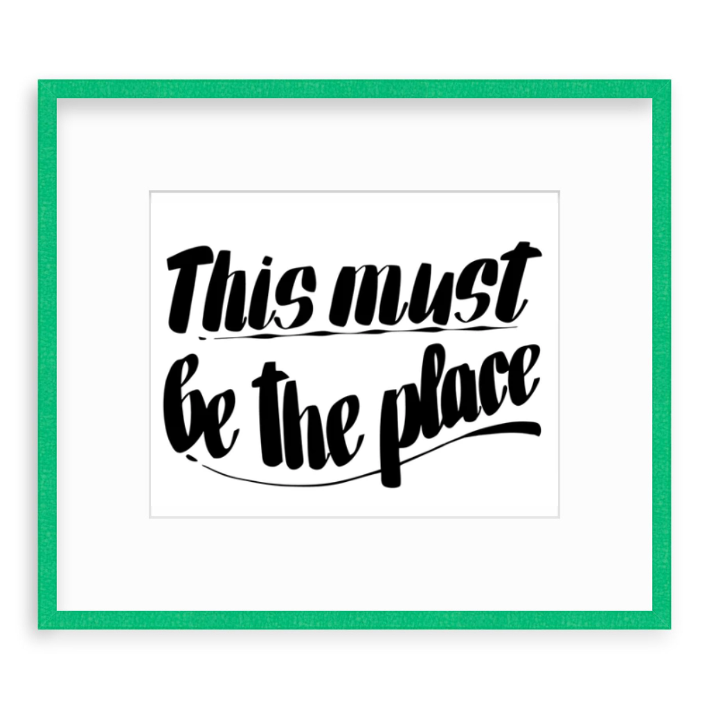 THIS MUST BE THE PLACE by Baron Von Fancy | Open Edition and Limited Edition Prints