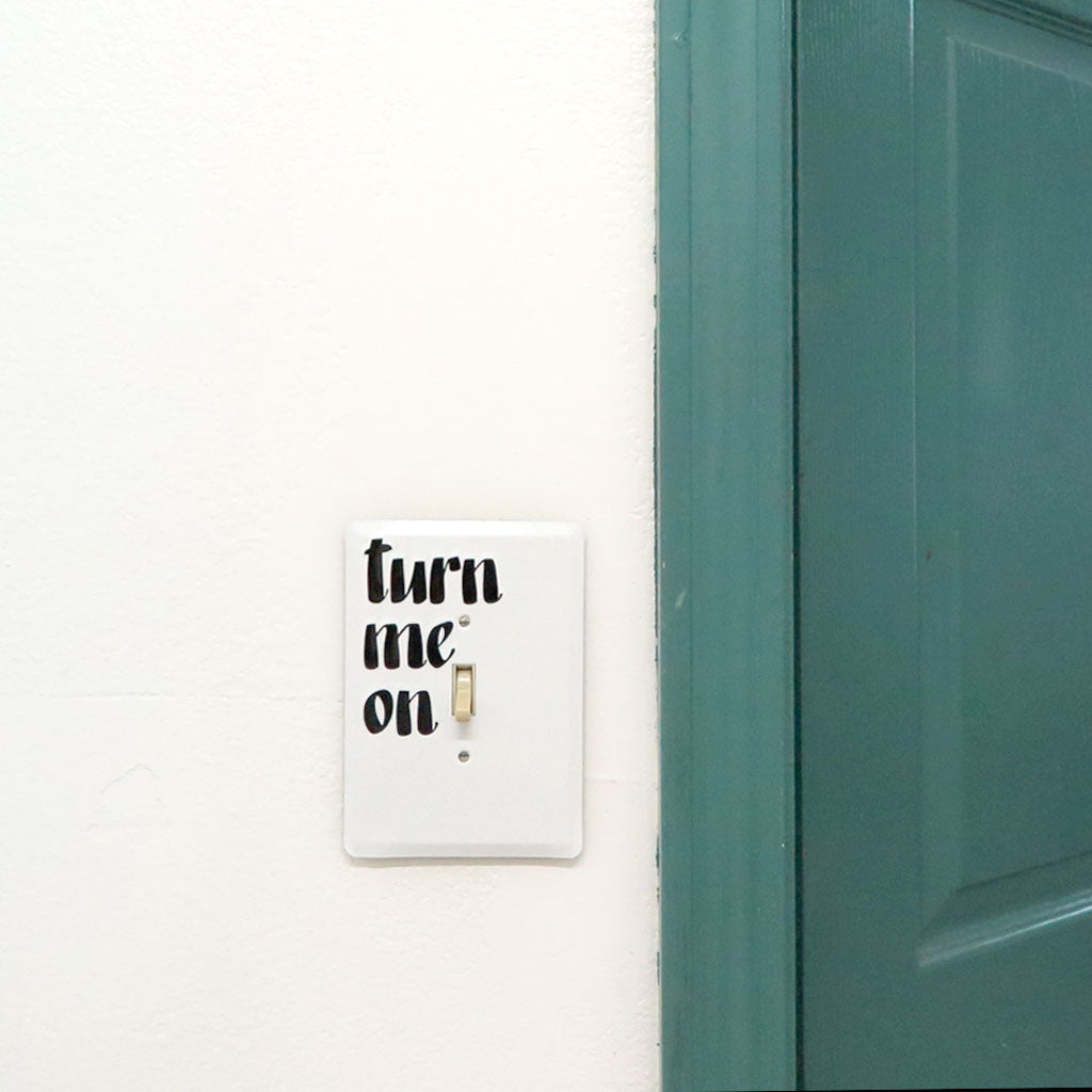 Turn Me On Switch Plate by Baron Von Fancy | Open Edition and Limited Edition Prints