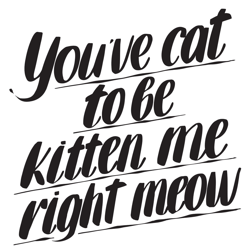 YOU'VE CAT TO BE KITTEN ME RIGHT MEOW by Baron Von Fancy | Open Edition and Limited Edition Prints
